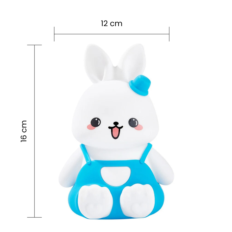 Veilleuse bébé et enfant lapin LED multicolore