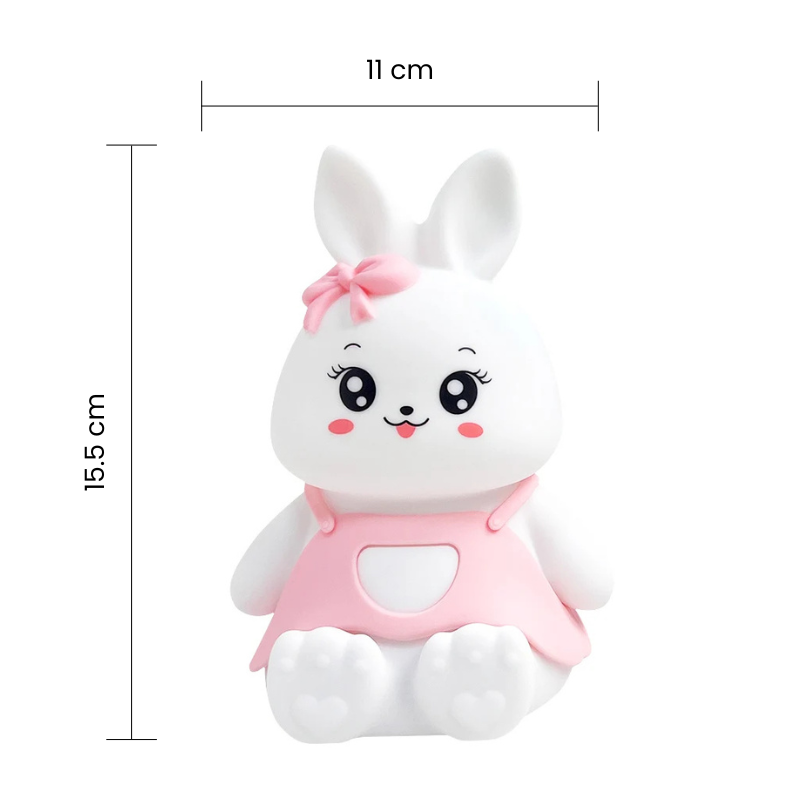 Veilleuse bébé et enfant lapin LED multicolore