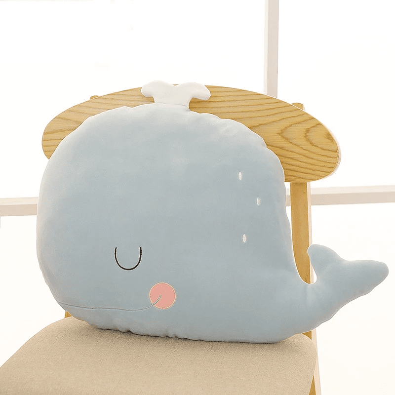 Coussins animaux décoratifs Baleine & Crabe - Pour chambre d'enfant