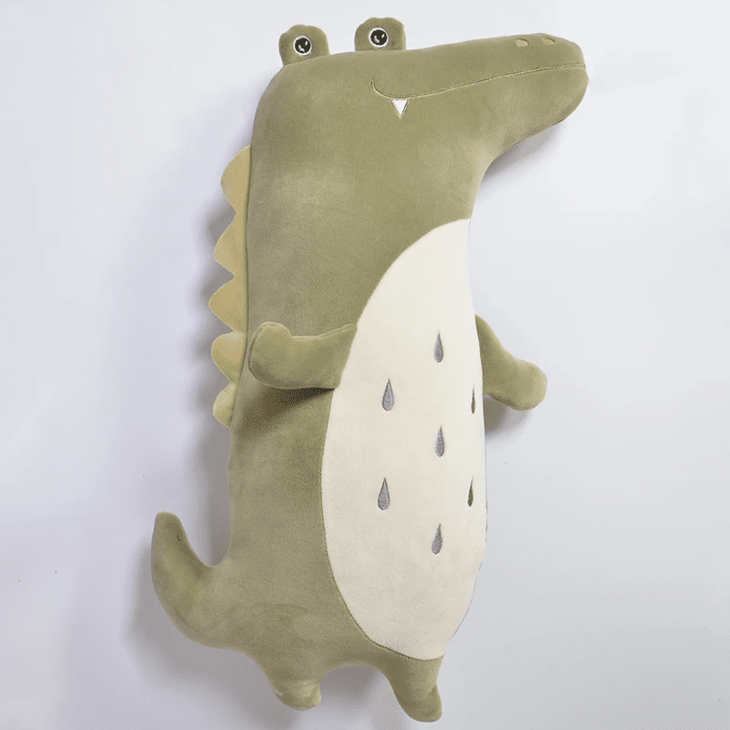 Coussins animaux décoratifs Dinosaure & Crocodile - Pour chambre d'enfant