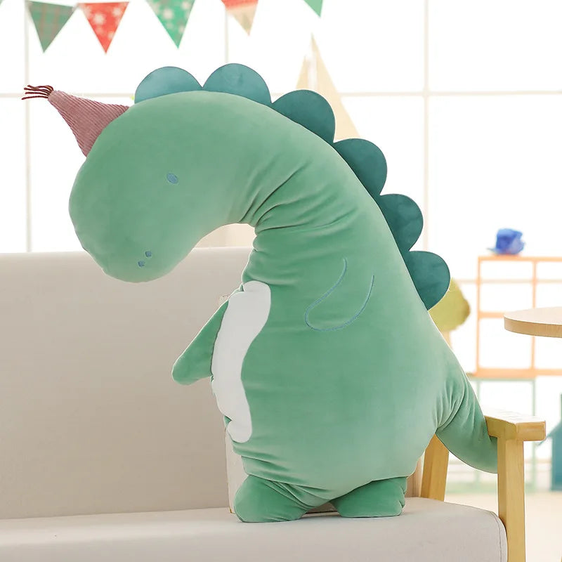 Coussins animaux décoratifs Dinosaure & Crocodile - Pour chambre d'enfant