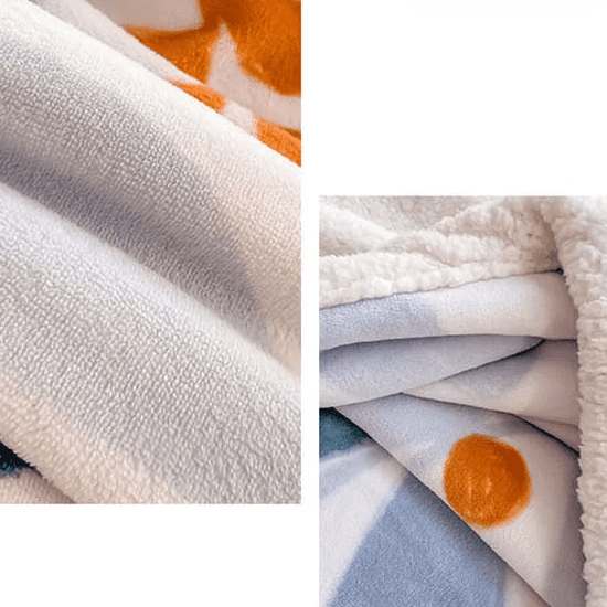 Couverture Hivernale en Velours et Polaire avec Motifs Feuilles Couverture chambre, Couvertures, Couvertures adulte, Couvertures enfant, linge de lit