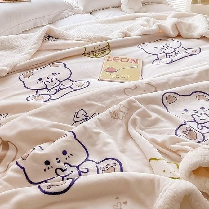 Couverture tendresse "Doux Rêves" pour enfant - Motifs ours Couverture chambre, Couvertures, Couvertures enfant