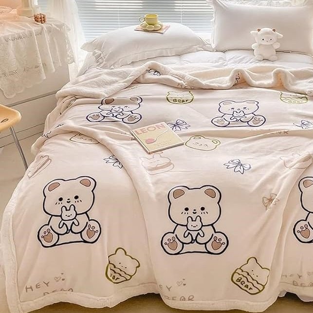 Couverture tendresse "Doux Rêves" pour enfant - Motifs ours Couverture chambre, Couvertures, Couvertures enfant