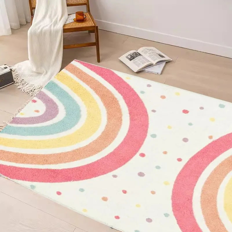 Tapis Arc-en-Ciel douillet - Aire de jeu pour enfants Tapis Tapis chambre, Tapis enfant