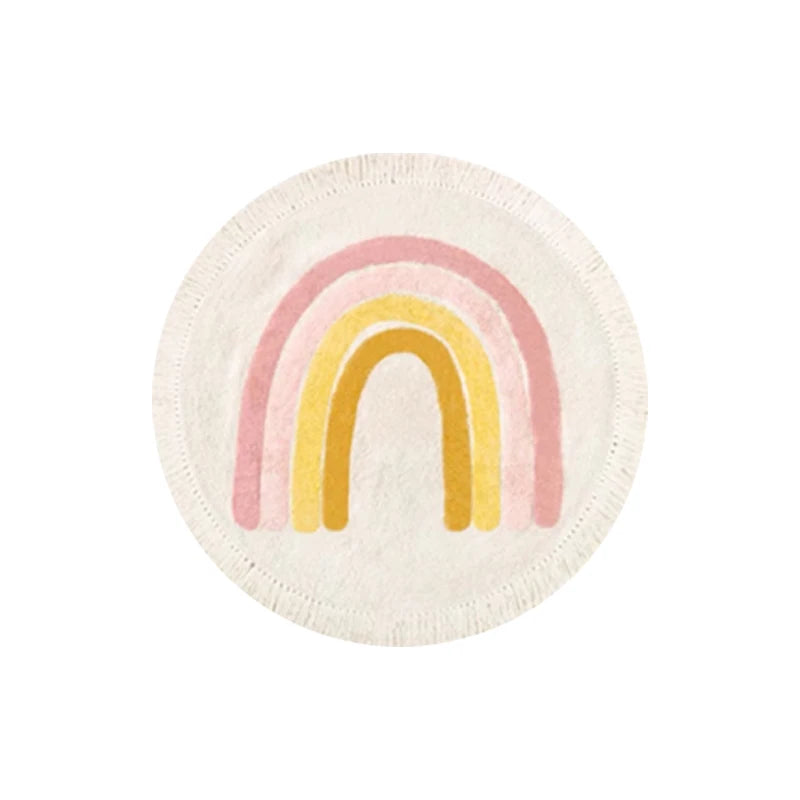 Tapis rond câlin Arc-en-Ciel rose Tapis Tapis enfant