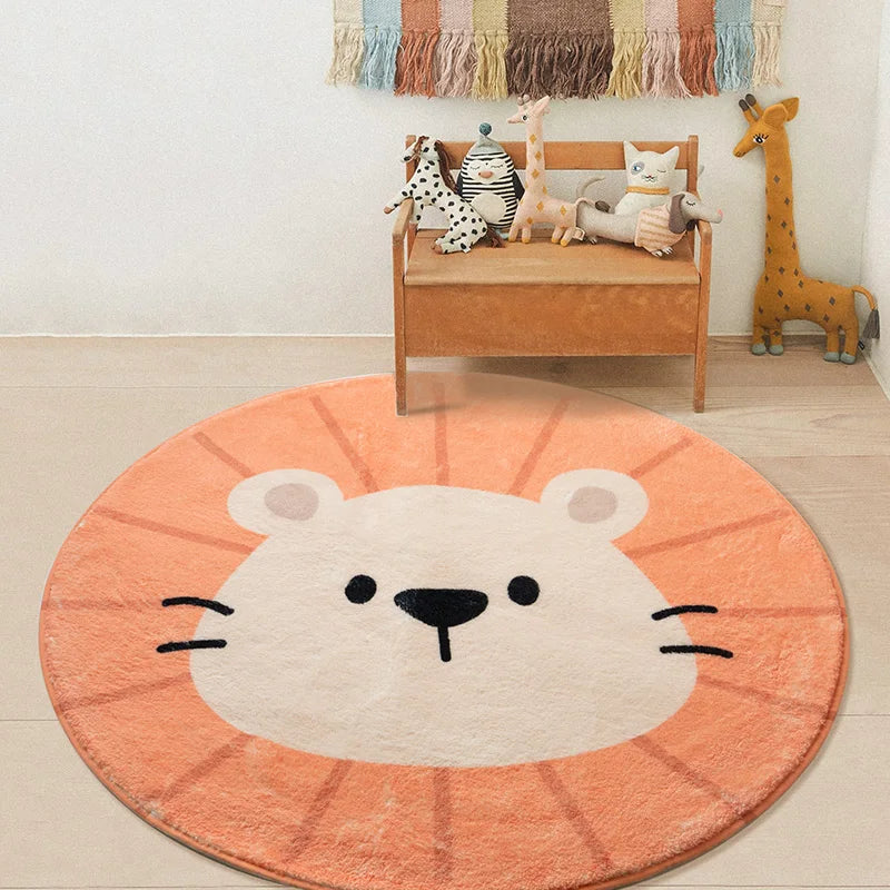 Tapis rond doux souris pour chambre d'enfant Tapis chambre, Tapis chambre, Tapis enfant